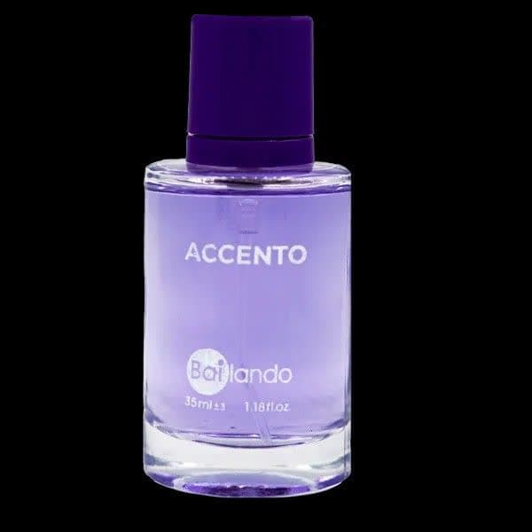 ادکلن جیبی زنانه بایلندو مدل اکسنتو ACCENTO عطری قابل استفاده هم برای خانم ها و هم آقایان است. این عطر رایحه ای خنک با گروه بویایی چوبی، گلی، میوه ای است.