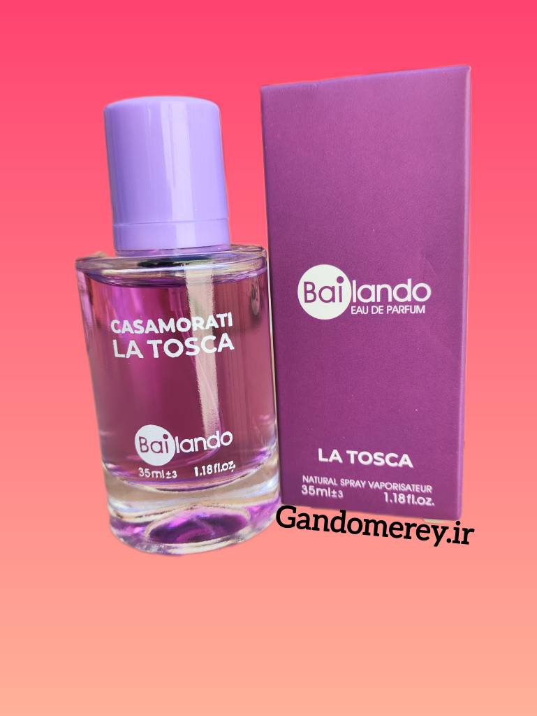 ادوپرفیوم زنانه بایلندو مدل لاتوسکا LA TOSCA حجم 35 میلی لیتر برگرفته از رایحه عطر کازاموراتی زرجف لا توسکا