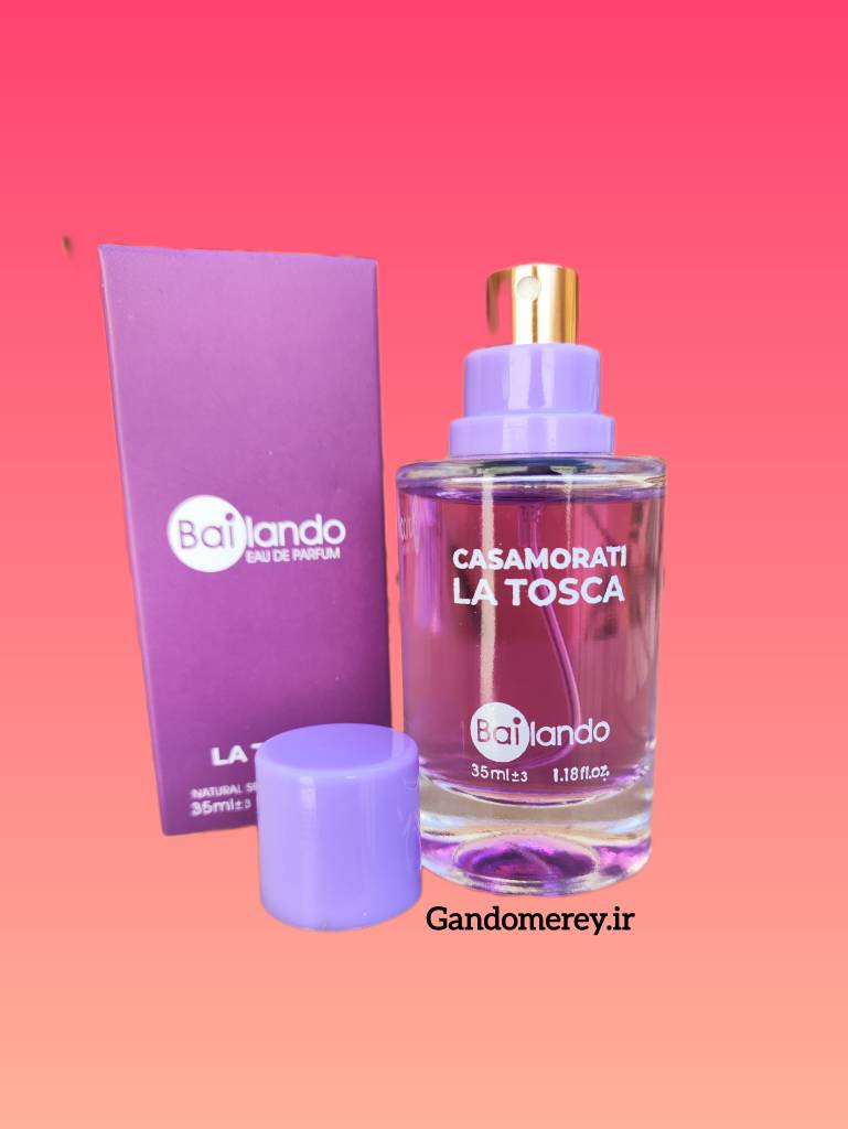 ادوپرفیوم زنانه بایلندو مدل لاتوسکا LA TOSCA حجم 35 میلی لیتر برگرفته از رایحه عطر کازاموراتی زرجف لا توسکا