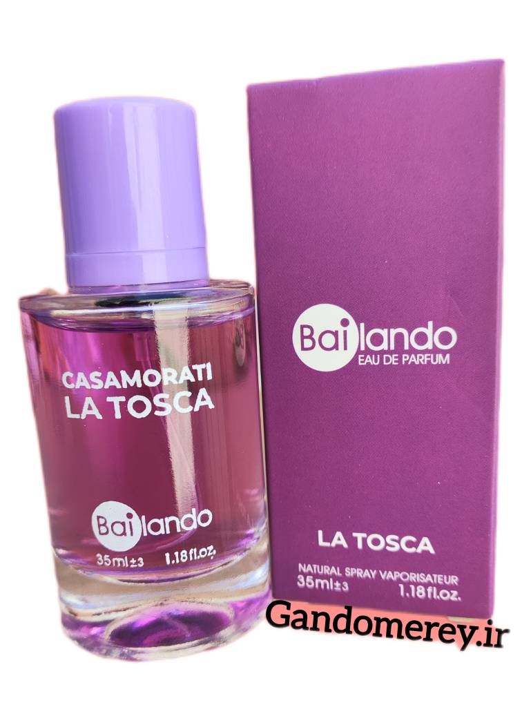 ادوپرفیوم زنانه بایلندو مدل لاتوسکا LA TOSCA حجم 35 میلی لیتر برگرفته از رایحه عطر کازاموراتی زرجف لا توسکا