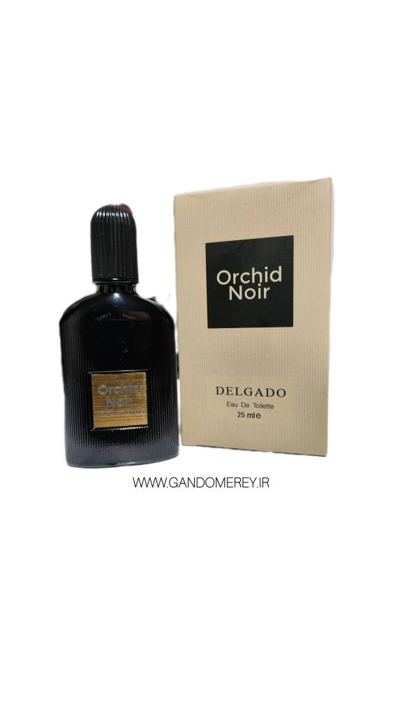 عطر جیبی مردانه دلگادو مدل ORCHID NOIR حجم ۲۵ میل