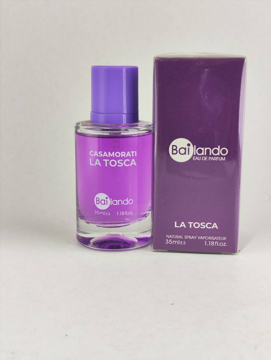 ادوپرفیوم زنانه بایلندو مدل لاتوسکا LA TOSCA حجم 35 میلی لیتر برگرفته از رایحه عطر کازاموراتی زرجف لا توسکا