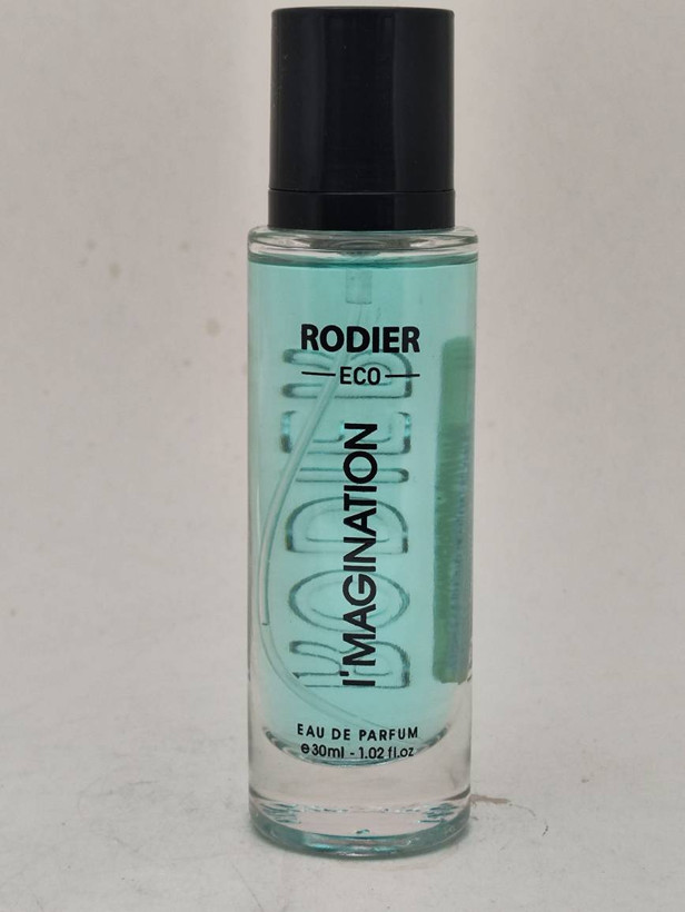 عطر جیبی رودیر اکو ایمجینیشن (مردانه) حجم ۳۰ میل | رایحه مرکباتی، گلی و تازه با نتهای ترنج، پرتقال، یاس، زنجبیل و مشک سفید