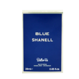 عطر جیبی مردانه بالرینا مدل بلو شنل Blue Shanell حجم 25 میلی لیتر