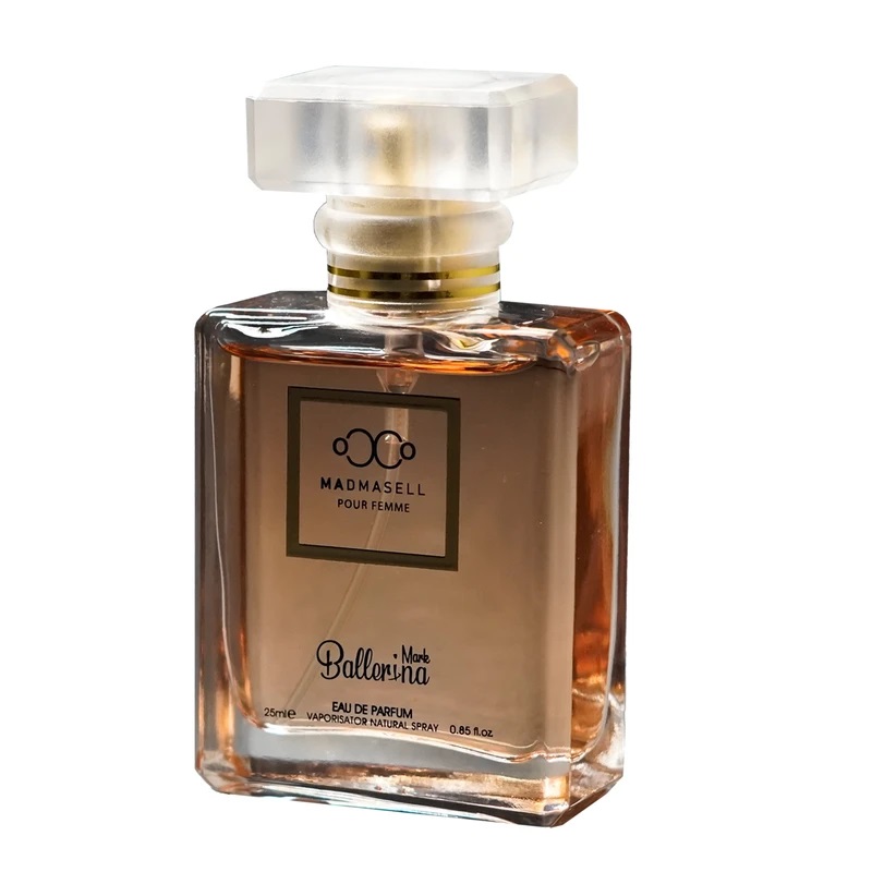 عطر جیبی مردانه بالرینا مدل مادمازل MADEMASEL حجم 25 میلی لیتر