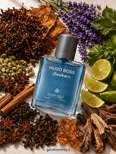 عطر جیبی پرفيوم وودي سنس مدل هوگوHUGO BOSS SMOKERS حجم30ميل لیتر