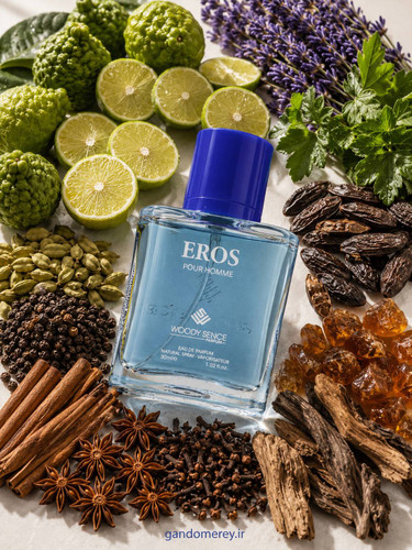 عطر جیبی پرفيوم وودي سنس حجم30ميل لیتر مدل اروسEROS