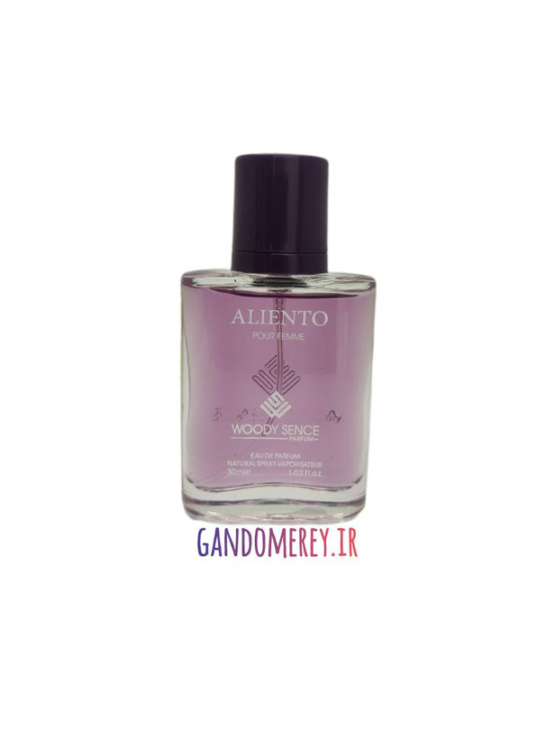 عطر جیبی پرفيوم وودي سنس مدل الینتو ALIENTO حجم30ميل لیتر