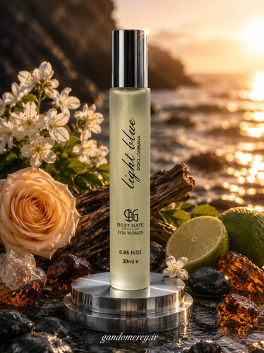 عطر جیبی زنانه پرفیوم بست گیت مدل Light Blue Dolce & Gabbana (لایت بلو) حجم ۳۰ میلیلیتر | رایحه خنک، مرکباتی و ماندگار