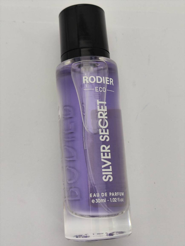 عطر جیبی مردانه رودیر مدل سیلور سکرت Silver Secret حجم 30 میلی لیتر