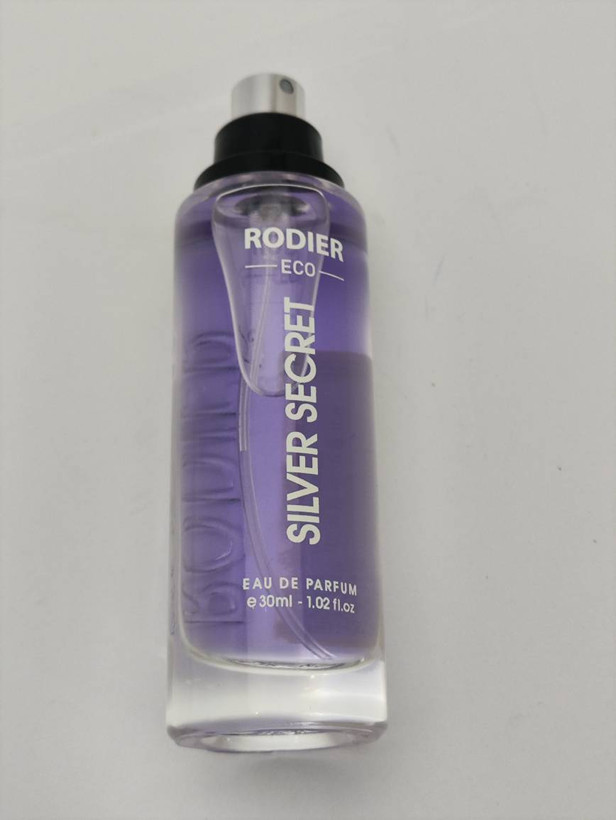 عطر جیبی مردانه رودیر مدل سیلور سکرت Silver Secret حجم 30 میلی لیتر