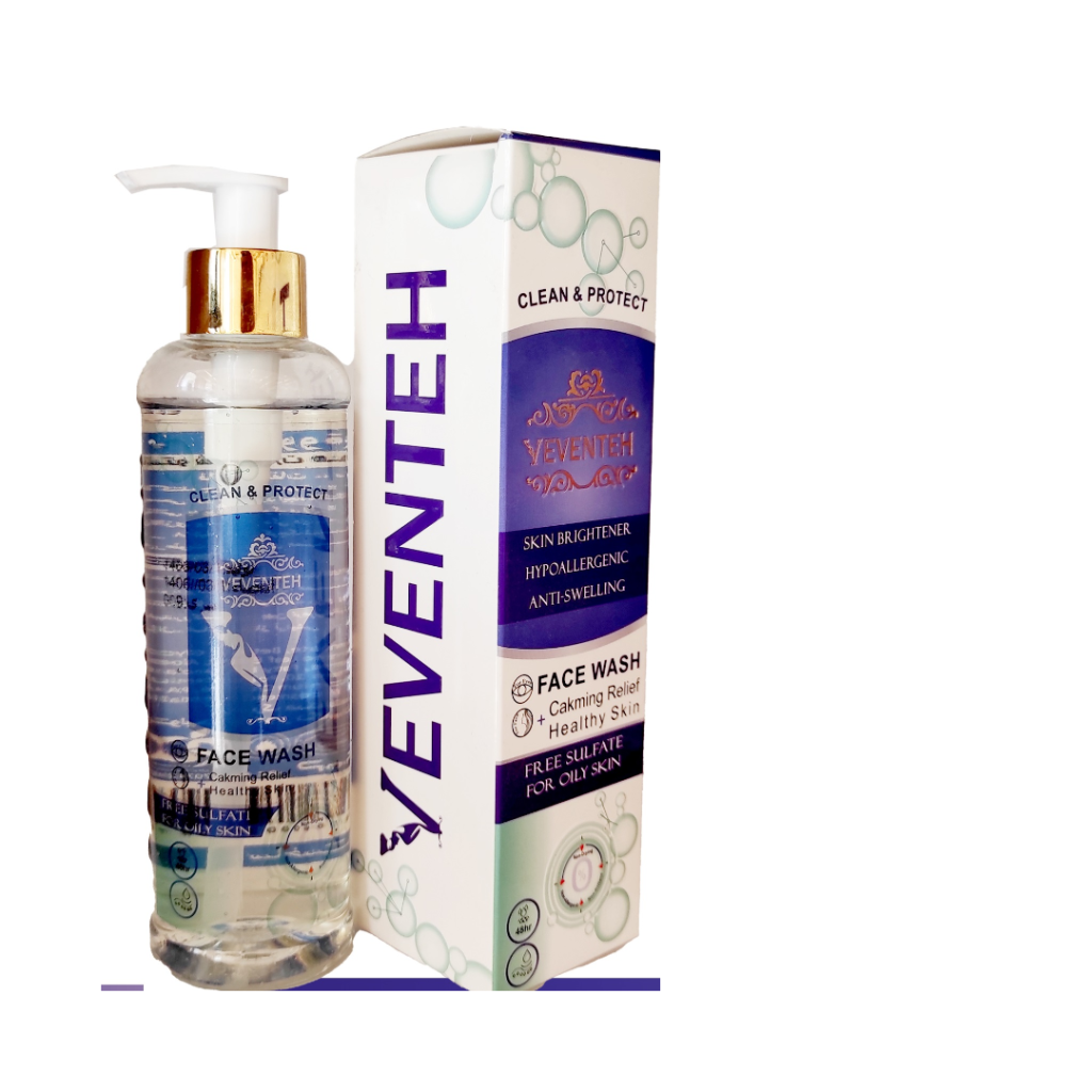 ژل شستشوی صورت وونته مخصوص پوست چرب مدل Clean & Protect بدون سولفات | روشنکننده و آبرسان